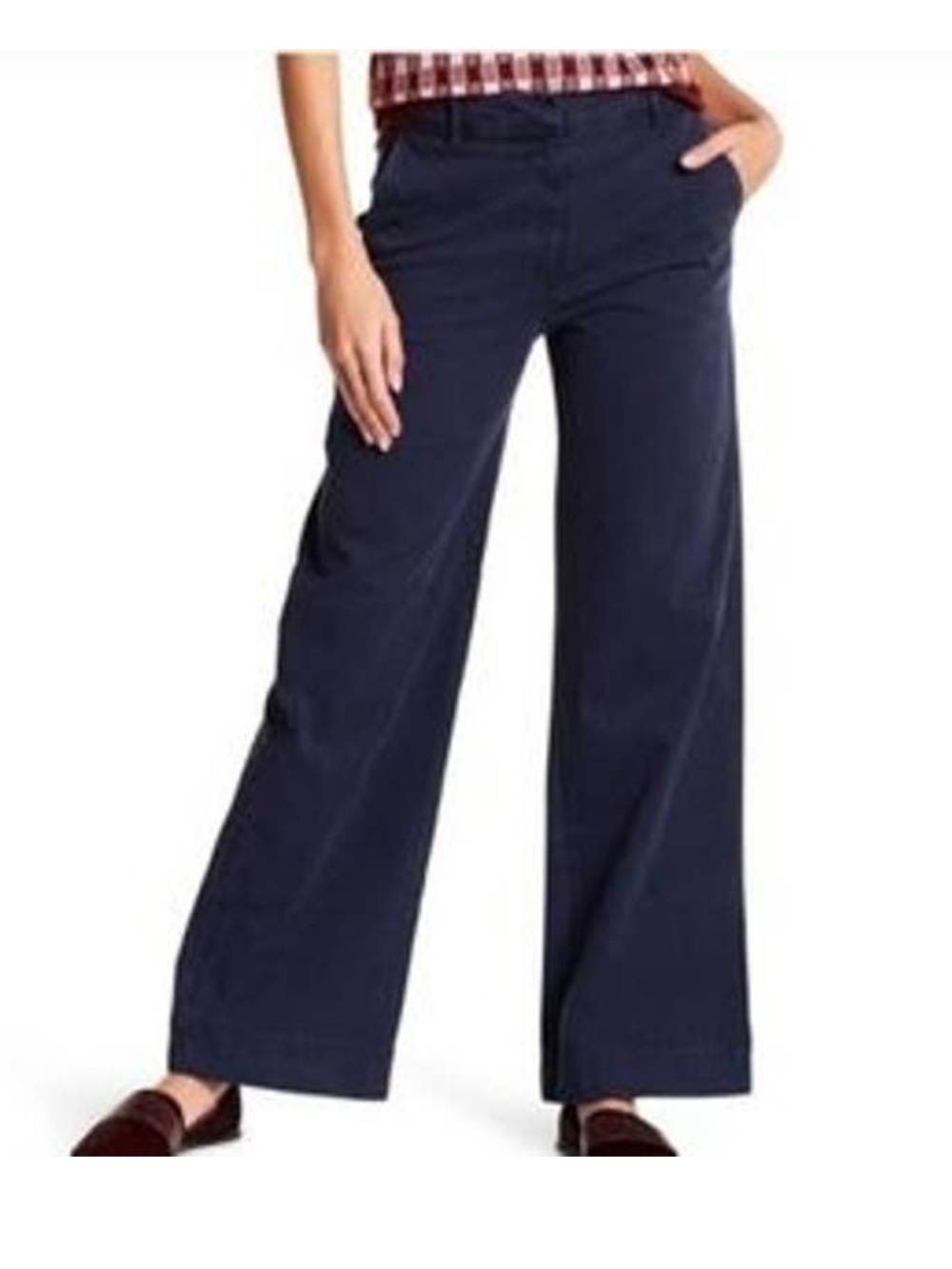 J. Crew Broken In Chino Original Fit Cotton Wide Leg Pants Workwear NWT 6 TALL